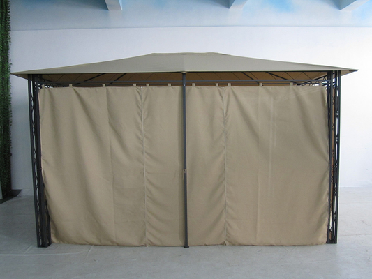 Tente de gazebo de jardin extérieur en polyester personnalisable et cadre en acier pliable
