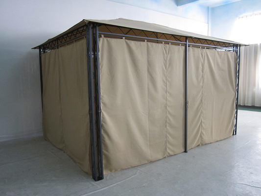 Tente de gazebo de jardin extérieur en polyester personnalisable et cadre en acier pliable