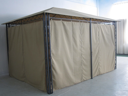 Tente de gazebo de jardin extérieur en polyester personnalisable et cadre en acier pliable