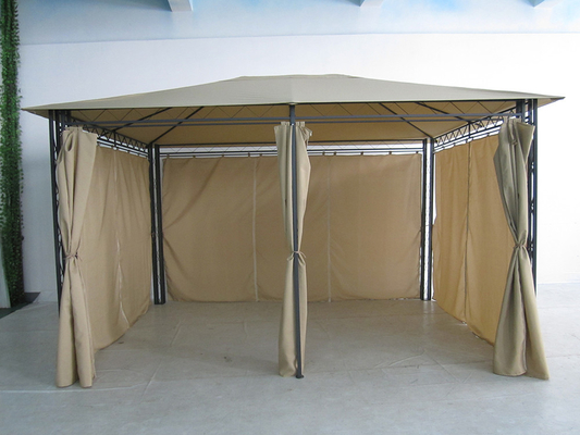 Tente de gazebo de jardin extérieur en polyester personnalisable et cadre en acier pliable