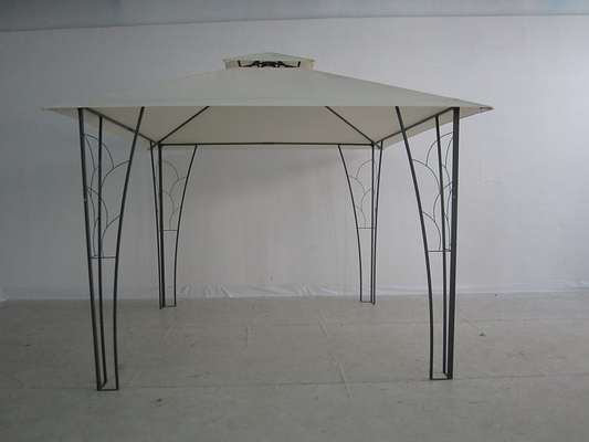 3*3M Double Top Pergola Gazebo métallique décoré Idéal pour les mariages et les événements