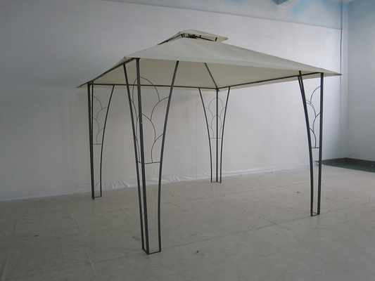 3*3M Double Top Pergola Gazebo métallique décoré Idéal pour les mariages et les événements