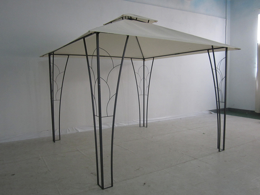 3*3M Double Top Pergola Gazebo métallique décoré Idéal pour les mariages et les événements
