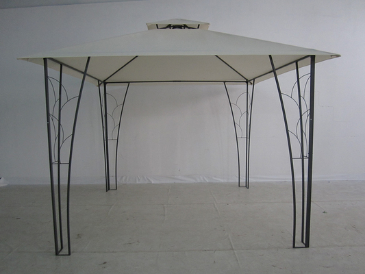 3*3M Double Top Pergola Gazebo métallique décoré Idéal pour les mariages et les événements