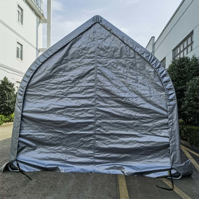Finition du cadre galvanisé Garage de voiture pour une installation facile et une couverture partielle