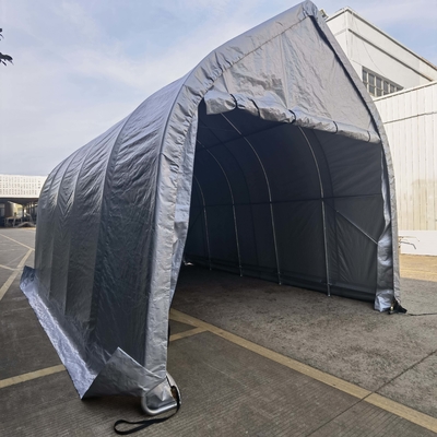 Finition du cadre galvanisé Garage de voiture pour une installation facile et une couverture partielle