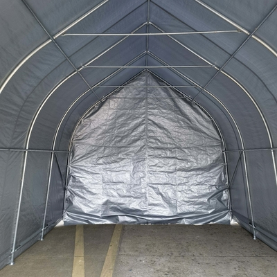 Finition du cadre galvanisé Garage de voiture pour une installation facile et une couverture partielle