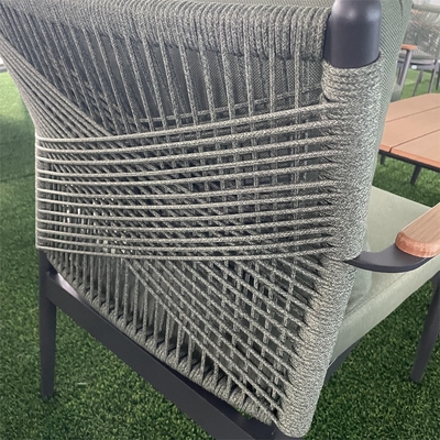 Couchette de canapé en rotin d'aluminium de couleur personnalisée
