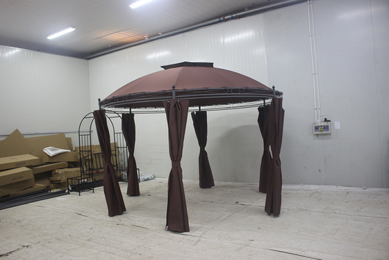 Façade pliable Gazebo 3x3m à double toit Outil de montage gratuit pour une protection durable