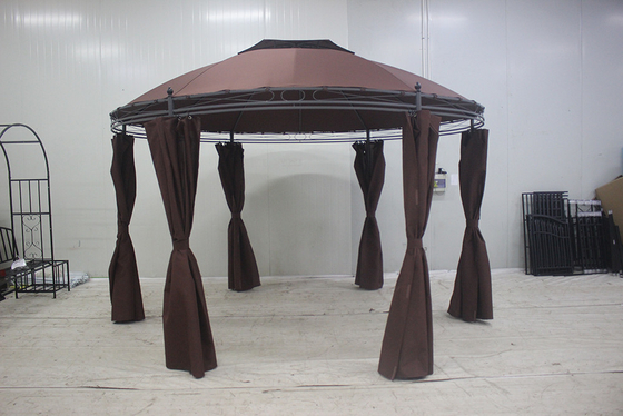 Façade pliable Gazebo 3x3m à double toit Outil de montage gratuit pour une protection durable