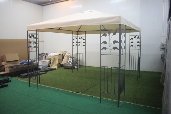 Park Leisure Double Top Gazebo 3*3m avec cadre en acier revêtu de PA et tissu en polyester