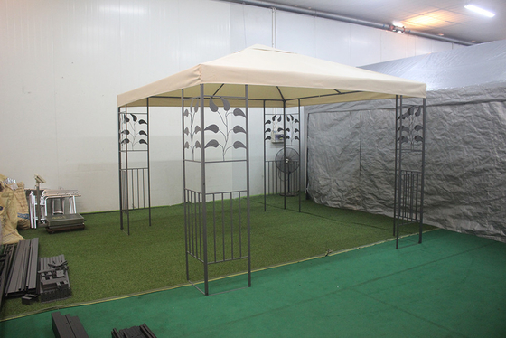 Park Leisure Double Top Gazebo 3*3m avec cadre en acier revêtu de PA et tissu en polyester