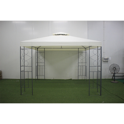 Créez un espace extérieur élégant et fonctionnel avec le pavillon de gazebo en acier de 3x3 m