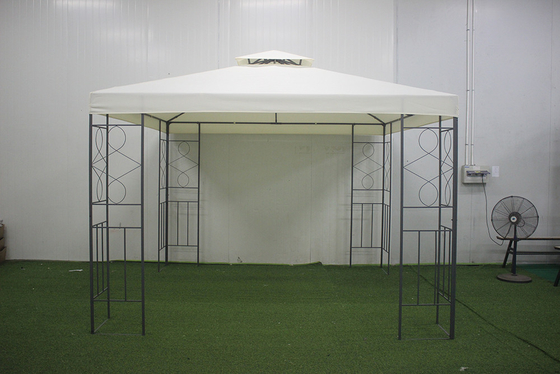 Créez un espace extérieur élégant et fonctionnel avec le pavillon de gazebo en acier de 3x3 m