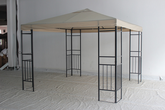 Personnaliser Gazebo en acier avec écran de filetage Tissu étanche à l' eau extérieur 3X3M