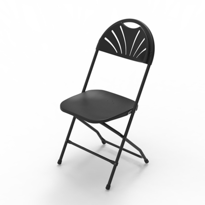 Siège en plastique blanc Siège pliable en métal empilable pour jardin en plein air Parcs de mariage
