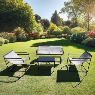 Meubles de jardin en extérieur canapé ensemble avec tissu Chaise simple double fauteuil Table basse