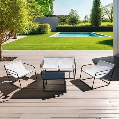 Meubles de jardin en extérieur canapé ensemble avec tissu Chaise simple double fauteuil Table basse