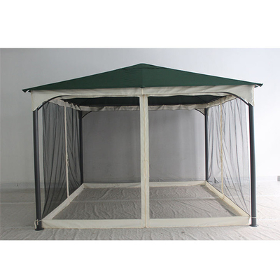 Tente de camping pliée en acier à cadre métallique pour jardin et extérieur