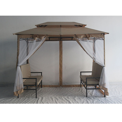 Conception personnalisée Gazebo de jardin de luxe Patio Gazebo métallique étanche