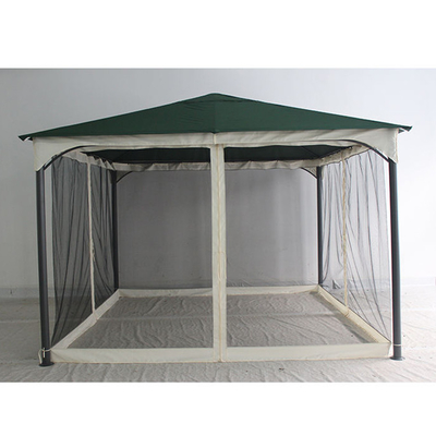 Cadre pliable extérieur Gazebo toile Canopy Remplacement couverture avec moustiquaire