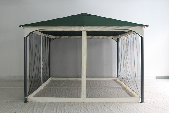 Cadre pliable extérieur Gazebo toile Canopy Remplacement couverture avec moustiquaire