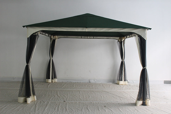 Cadre pliable extérieur Gazebo toile Canopy Remplacement couverture avec moustiquaire