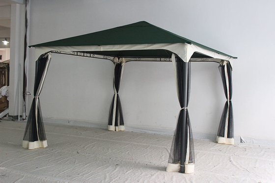 Cadre pliable extérieur Gazebo toile Canopy Remplacement couverture avec moustiquaire