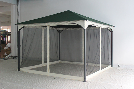Cadre pliable extérieur Gazebo toile Canopy Remplacement couverture avec moustiquaire