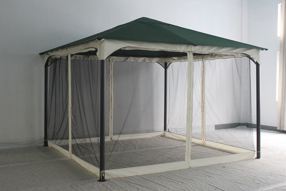 Cadre pliable extérieur Gazebo toile Canopy Remplacement couverture avec moustiquaire