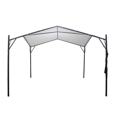 Facile à assembler Pergola de jardin en métal loisirs écologique Pavillon extérieur 3,5*3,5*2,7m