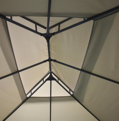 Gazebo extérieur métallique pour jardin à double toit 3x4x2.7m Type métallique en option