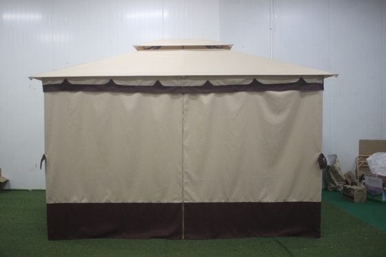 Gazebo extérieur métallique pour jardin à double toit 3x4x2.7m Type métallique en option