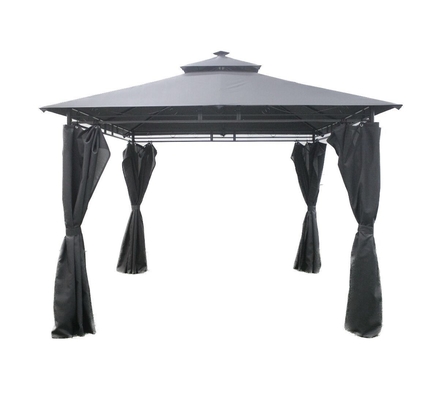 Cadre en acier 3x3x2.7M Ronde Parcours extérieur Parcours de fête Gazebo Conception pour jardin/extérieur
