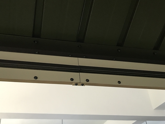 Pergola extérieure en métal galvanisée en acier à double plafond 3X3.65X2.85M pour fournitures de jardinage