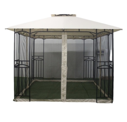3x3x2.7M acier extérieur double gazebo pour patio canopy fête sanctuaire extérieur