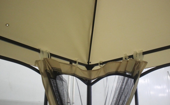 3x3x2.7M acier extérieur double gazebo pour patio canopy fête sanctuaire extérieur
