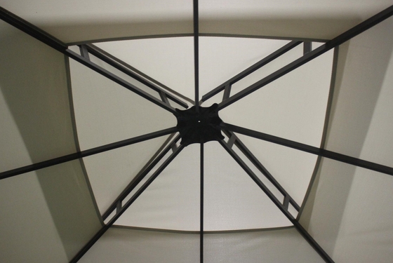 3x3x2.7M acier extérieur double gazebo pour patio canopy fête sanctuaire extérieur