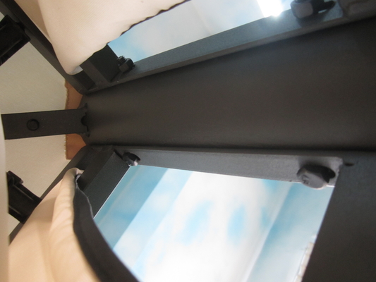 Réservoir solaire Jardin de métal en acier Pergola pont avec polyester rideau Gazebo fonction