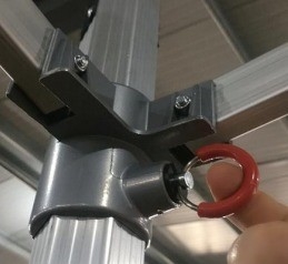 Meubles d'extérieur Tente pliante en aluminium avec cadre en aluminium et moustiquaires