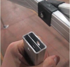 Meubles d'extérieur Tente pliante en aluminium avec cadre en aluminium et moustiquaires