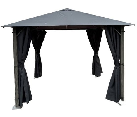 Tente de gazebo en aluminium avec parois latérales en polyester 3X3X2.57M pour une protection imperméable