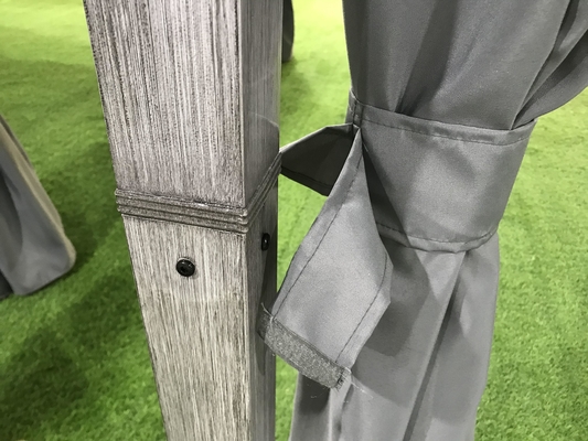 Tente de gazebo en aluminium avec parois latérales en polyester 3X3X2.57M pour une protection imperméable