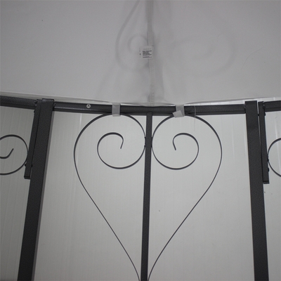 Gazebo de jardin en acier métallique personnalisé Dia3 * 2.9m pour la détente et le divertissement en plein air
