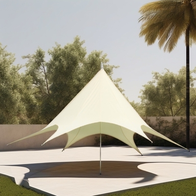 Tente d'étoile extérieure sur mesure revêtue de poudre pour l' ombre de la plage