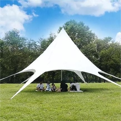 Tente d'étoile extérieure sur mesure revêtue de poudre pour l' ombre de la plage