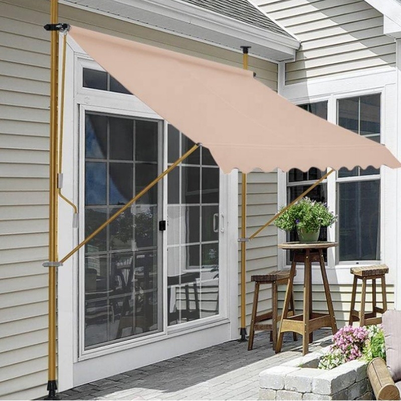 Parvis extérieur, terrasse de jardin, ombre solaire, balcon, auvent rétractable, 2*1,2 m, en acier