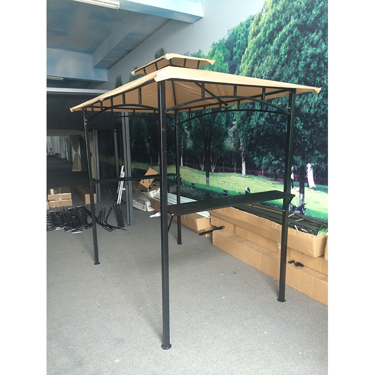 Matériau de voile en polyester 2,5*1,3*2,5M Tente de canopée pour barbecue Grill Pavillon