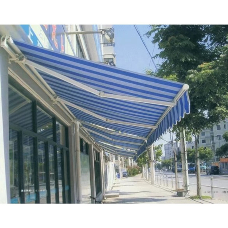 Tente de balcon à l'ombre du soleil 4,5*3m Type entièrement ouvert avec fonctionnement manuel et électrique