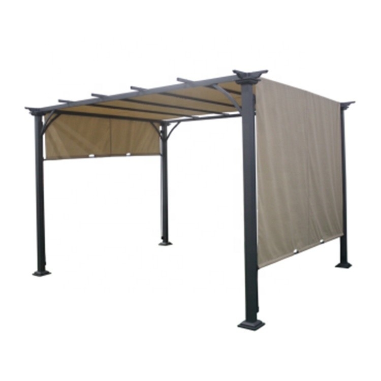 Tente de jardin en plein air patio soirée pavillon 3*3,5*2,4m avec matériau de voile polyester durable